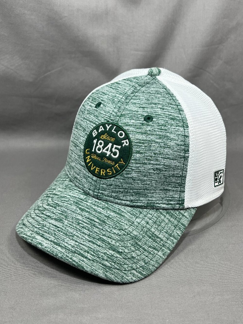 Baylor University Bears The Game Flex Hat S/M Green White Golfer Stretch Fit Cap